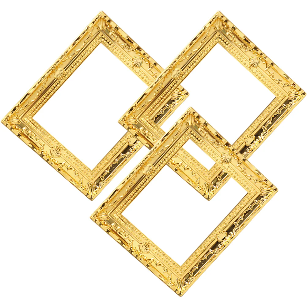 3 шт. рамка для кукольного домика декоративная фотография мини-миниатюрные