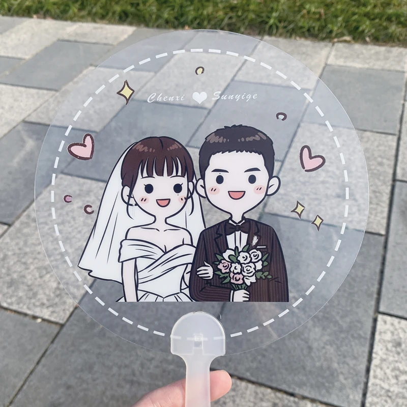 

Персонализированный ПВХ-веер для свадьбы