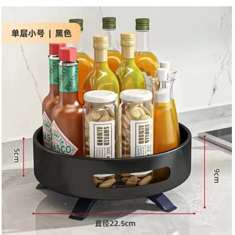 Приправа для кухни двойная полка хранения приправ домашний вращающийся стол