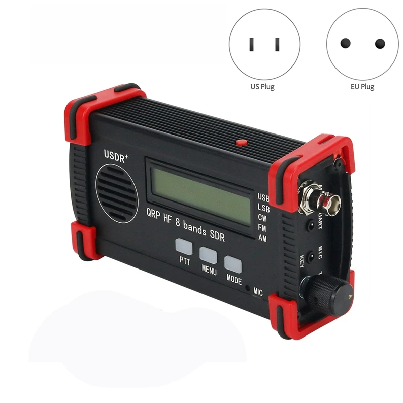 

MOOL USDX USDR HF QRP SDR трансивер SSB/приемопередатчик непрерывного действия 8-Band 5W DSP SDR черный корпус