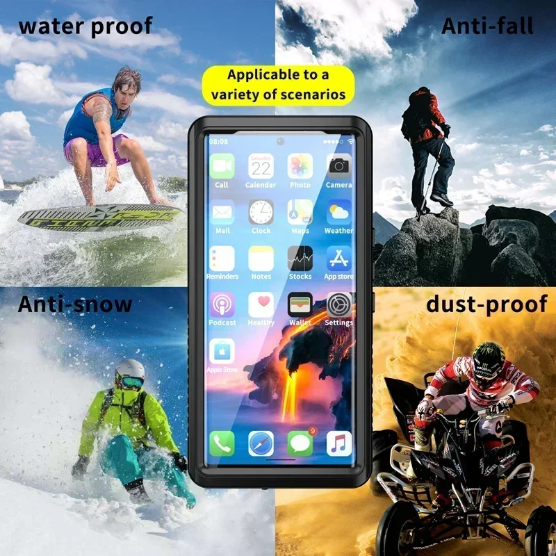 Фото Водонепроницаемый чехол IP68 для Google Pixel 7 7A 6 Pro 6A 4A для дайвинга, плавания, спорта на открытом воздухе, защита от падения, пыли, ТПУ 360, полное покрытие, броня №3