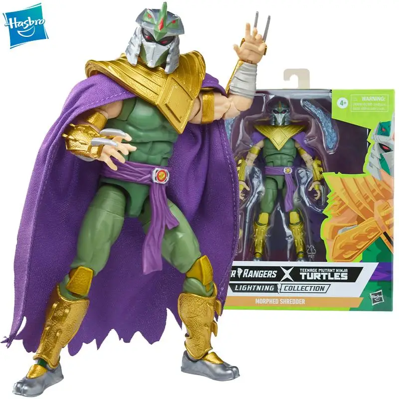 

Genuine Hasbro Power Rangers X Teenage Mutant Ninja Turtles Lightning Collection Morphed Shredder Deluxe Action Figure 6Inch Toy
