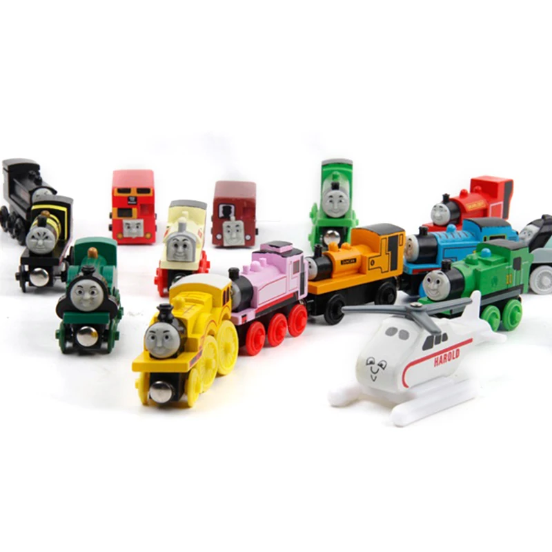 Деревянные игрушки для поездов Thomas and Friends магнитные соединяемые треки поезда