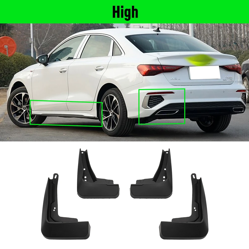 

Для Audi A3 седан седан 2021 2022 2023 2024 крылья брызговики брызговики брызговики автомобильные аксессуары