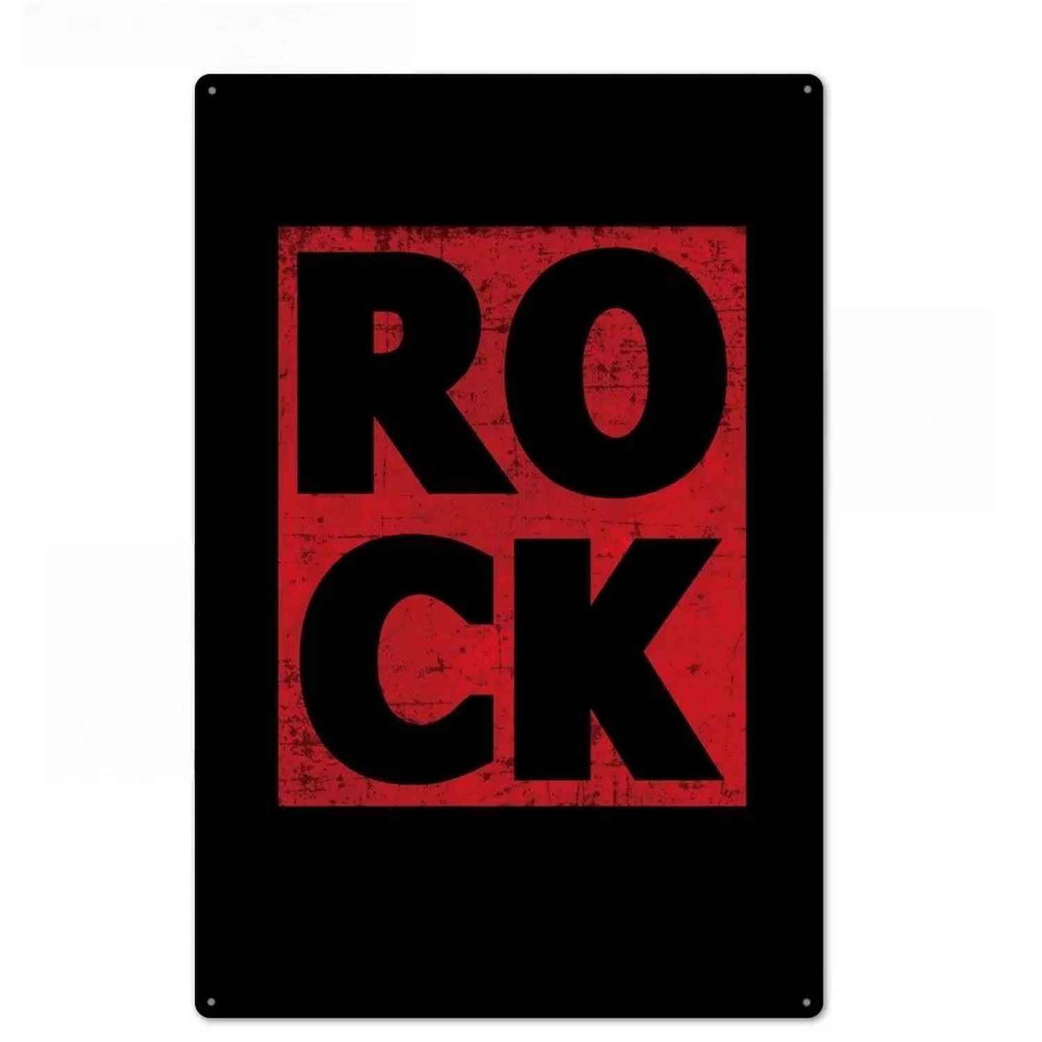 Rock-N-Roll Металлическая Табличка Винтажное Художественное Украшение Стены
