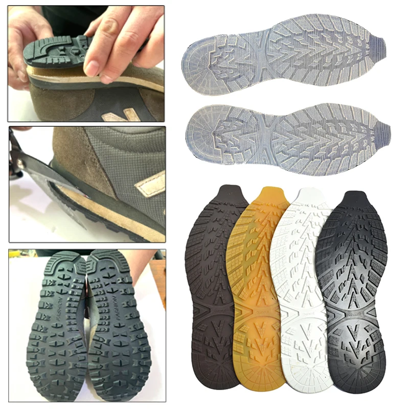 

Rubber Full Soles for Shoes Outsoles Insoles Anti Slip Ground Grip Sole Protector Sneaker Repair Worker Shoe Self Adhesive Pads