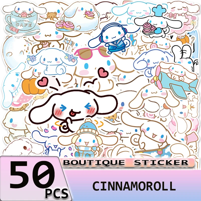 

10/30/50 шт., декоративные наклейки Sanrio Cinnamoroll