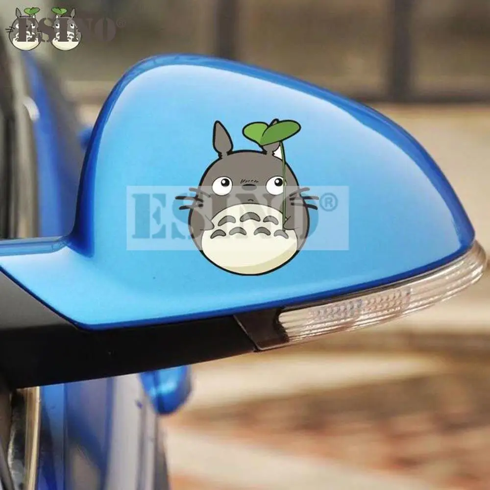 Стайлинг автомобиля модный забавный декоративный лист Тоторо зеркало заднего