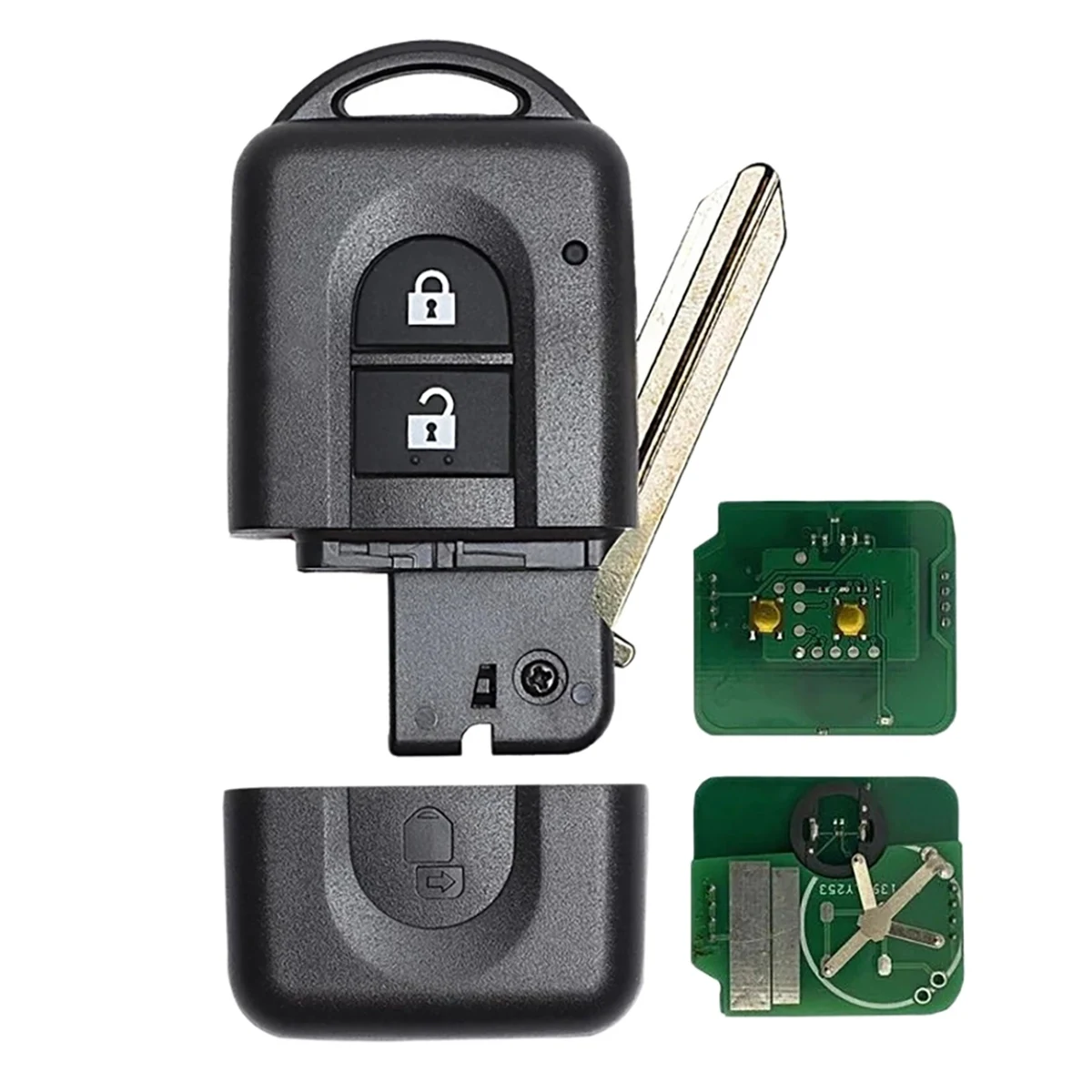 

Автомобильный БЕСКЛЮЧЕВОЙ дистанционный ключ с 2 кнопками 433 МГц ID46 чип для 285E34X00A 285E3EB30A