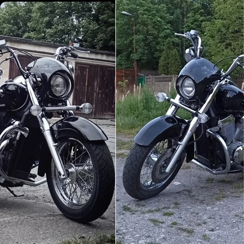 Для Harley Honda Cafe Racer ретро мотоцикл передняя фара обтекатель лобового стекла 7