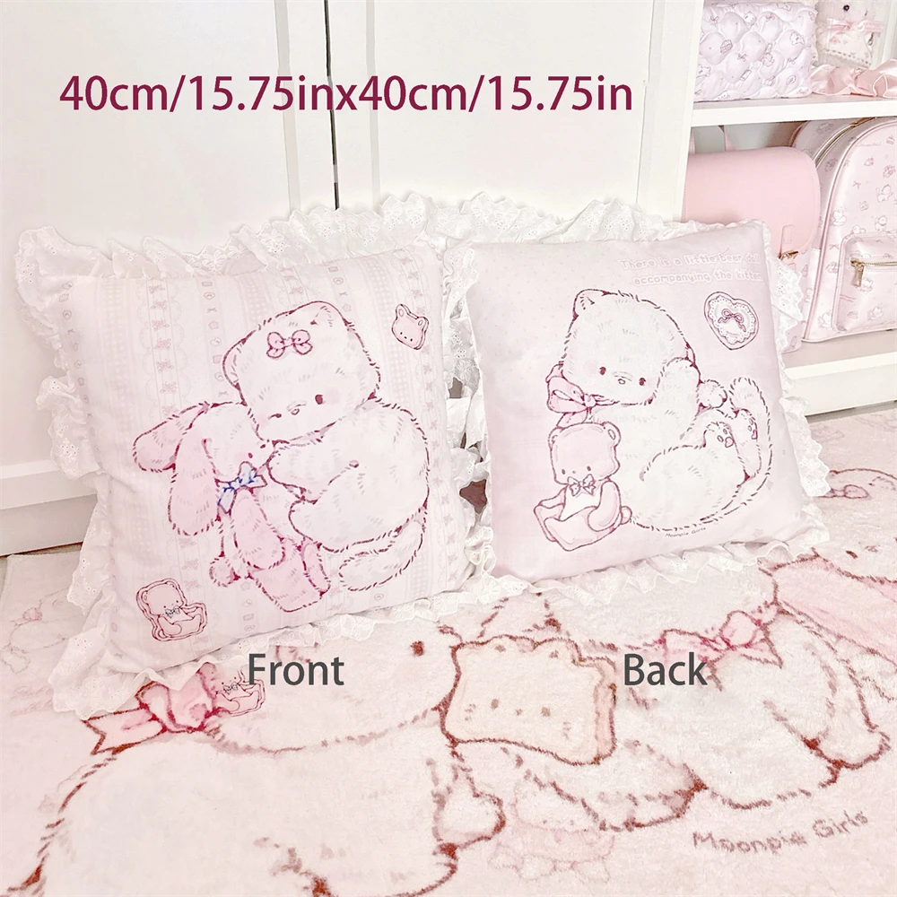 

Квадратная подушка Hug Cat/Bread Cat из полиэстера/хлопка