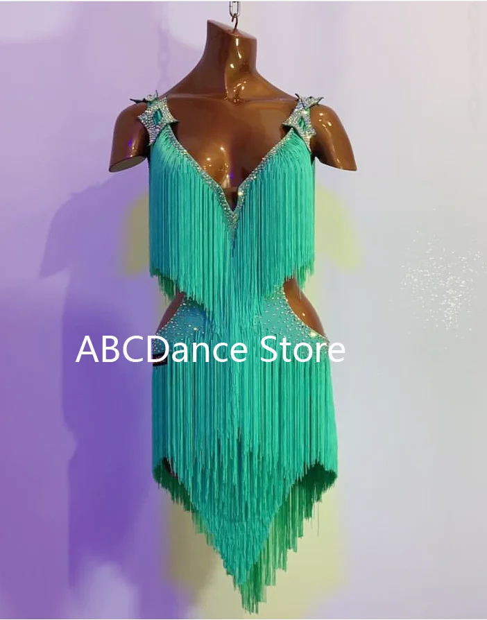 Женское платье для латиноамериканских танцев танцевальное и британских
