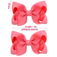 40 colors 2pcs boutique grosgrain ribbon pinwheel 3 hair bows alligator clips for babies toddlers teens