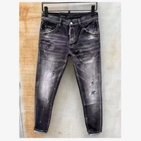 dsquared2 mens hole slim jeans motorcycle rider hole pants jeans man 930