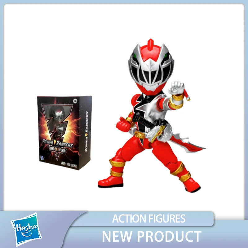 

Hasbro Mighty Morphin Power Rangers Red Rangers Anime Q-version Action Figure Cute Collectible Toys