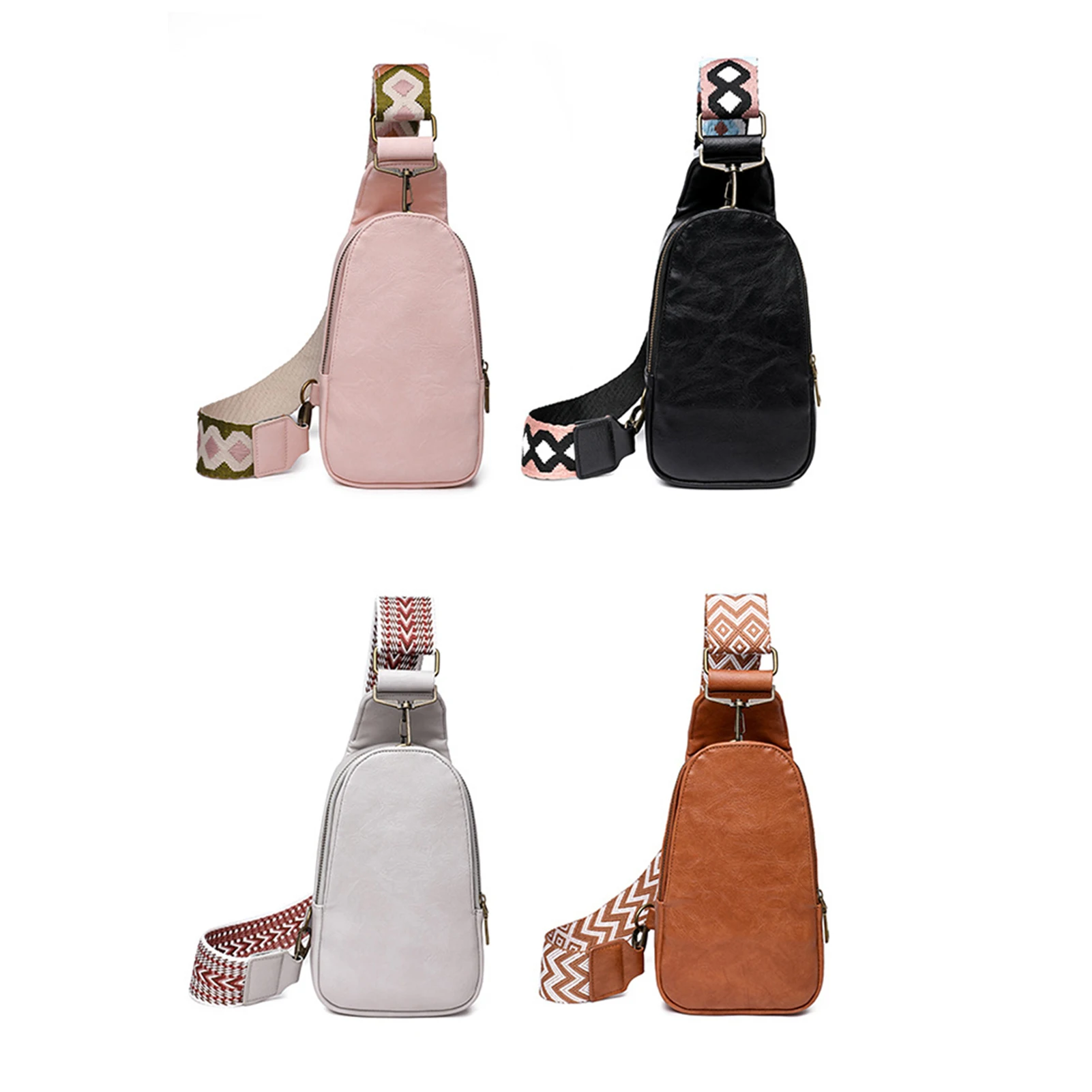 2022 Ladies Shoulder Bag High Quality Leather  Fashion Trend Chest Bag Women Bags Multi-layer Female Crossbody Chest Pack Purse