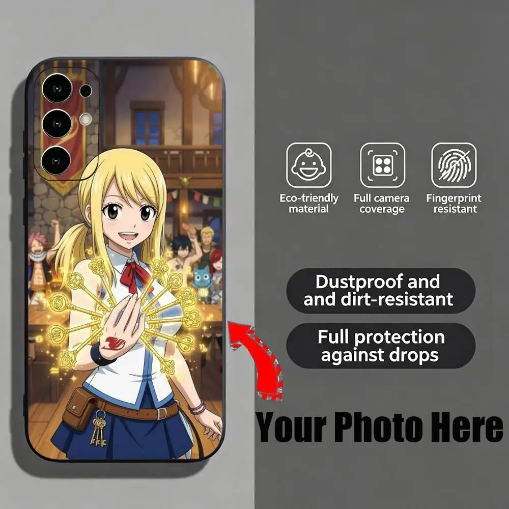 Чехол для телефона с изображением Луси Хартфилии из аниме Fairy Tail для Samsung S25, S24, S21, S22, S23, S30, Ultra, S20, Plus, Fe, мягкий силиконовый черный чехол (art.: 3920dba4e59b4) - 3920dba4e59b4