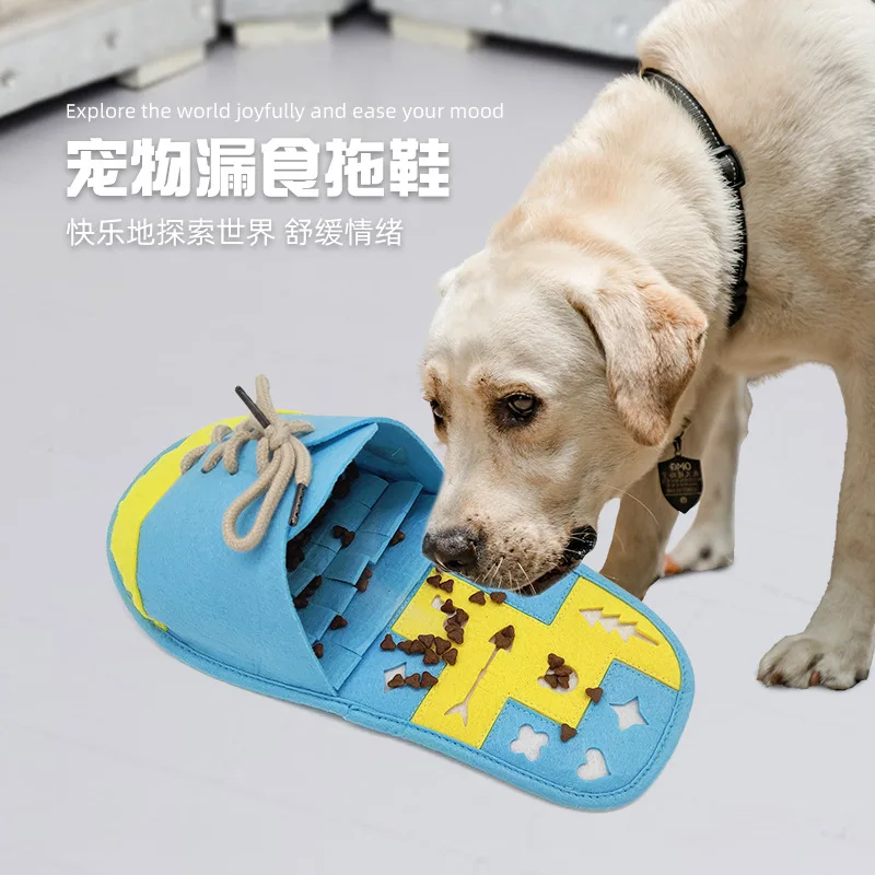 

Pet anti-choking slow food toyshidden food slippers cat smell training smell sniff pad dog toys