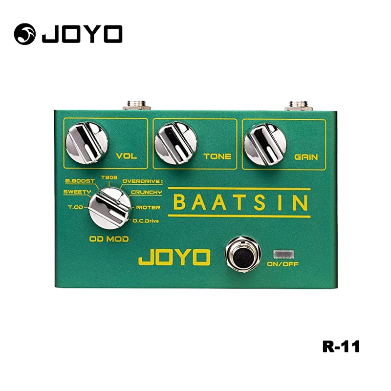 

JOYO Baatsin R-11 R Series Pure Analog Circuit Overdrive & Distortion Pedal with 8 Classic OD/DS Sounds Multi Effects