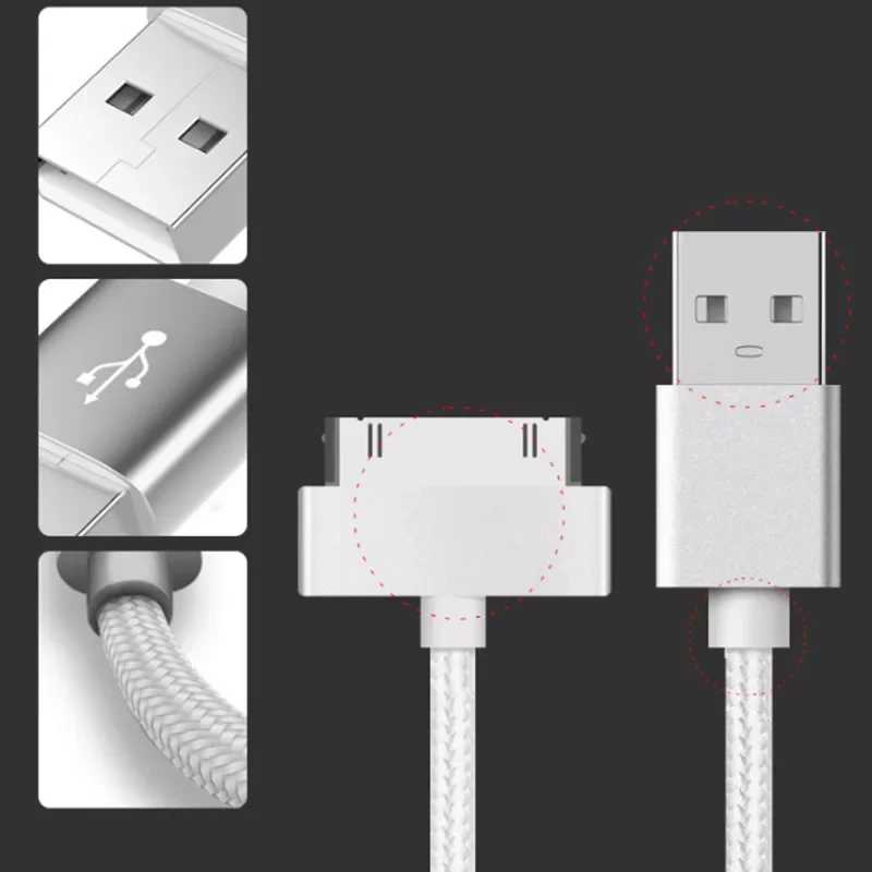 Cable Charge Fast Charging for iphone 4 s 4s 3GS 3G iPad 1 2 3 iPod Nano itouch 30 Pin Charger adapter Data Sync cord