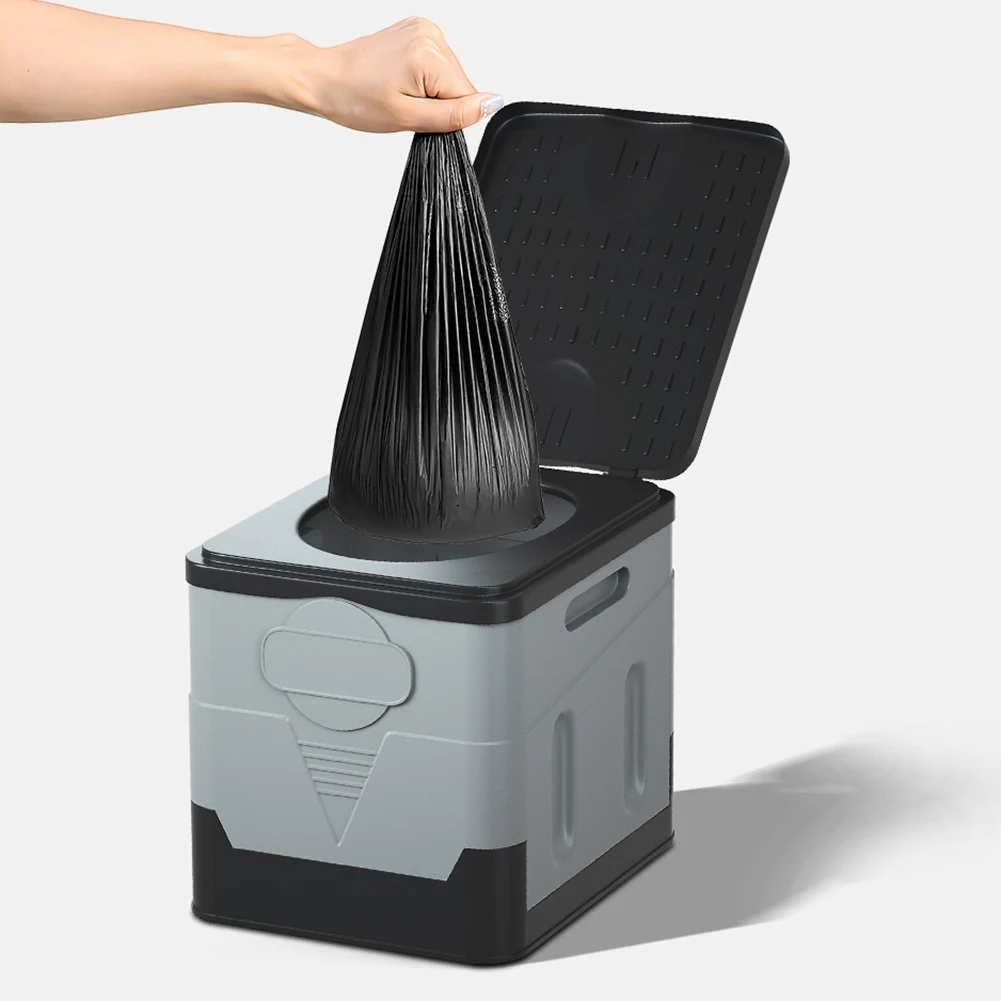 

1 Roll 12pcs Camping Toilet Garbage Bag Disposable Biodegradable Garbage Bags Environmentally Friendly for Camping Fishing Home