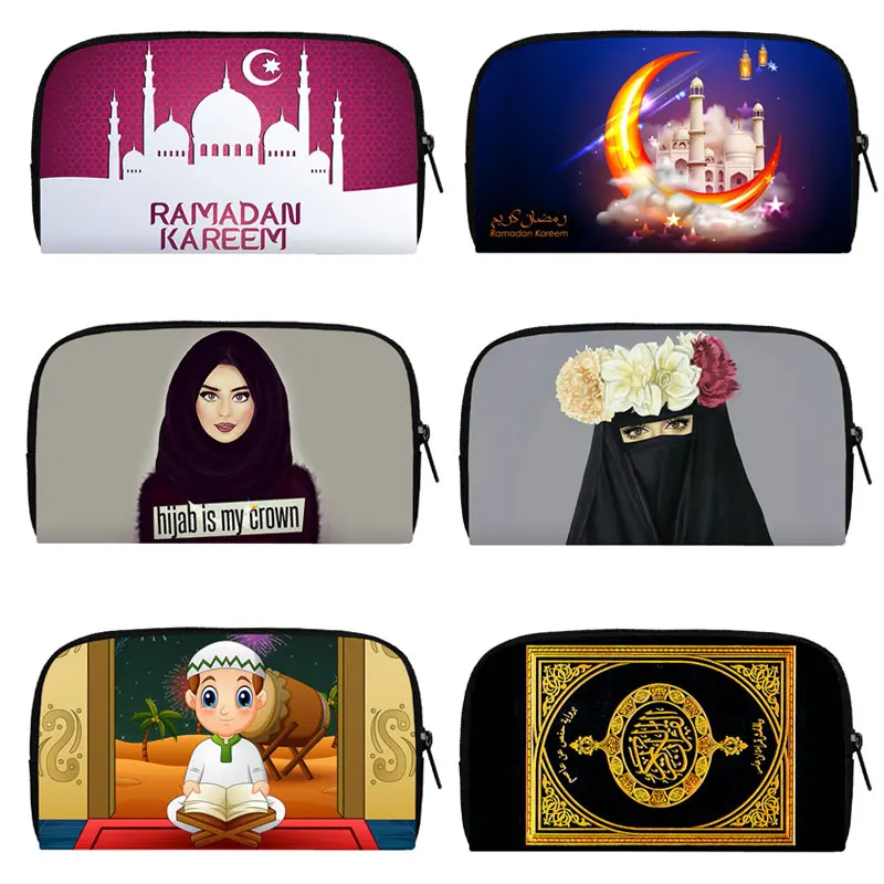 

Hijab Face Muslim Islamic Gril Eyes Women Wallets Men Purse Leisure Clutch Bag Boy Girls Wallet Money Coin Bag Phone Card Holder