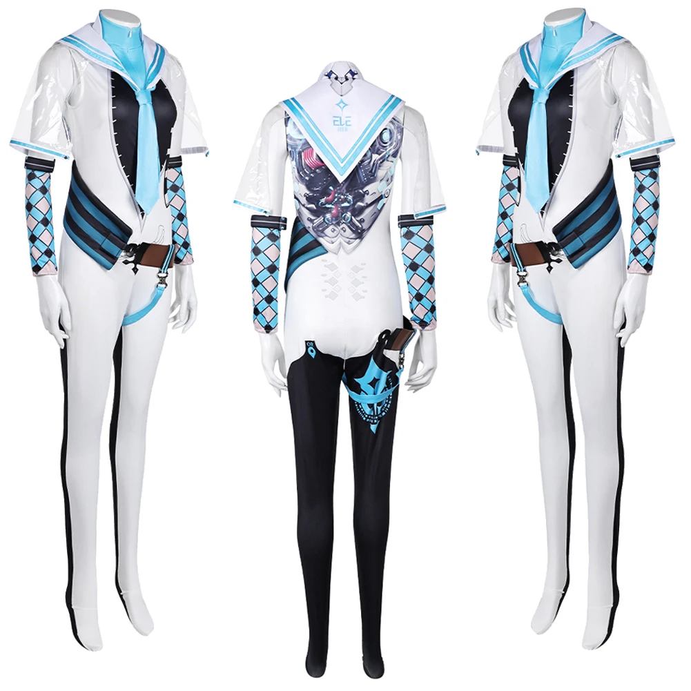 Маскировка Евы Косплей Белый комбинезон сексуальный купальник Аниме игра