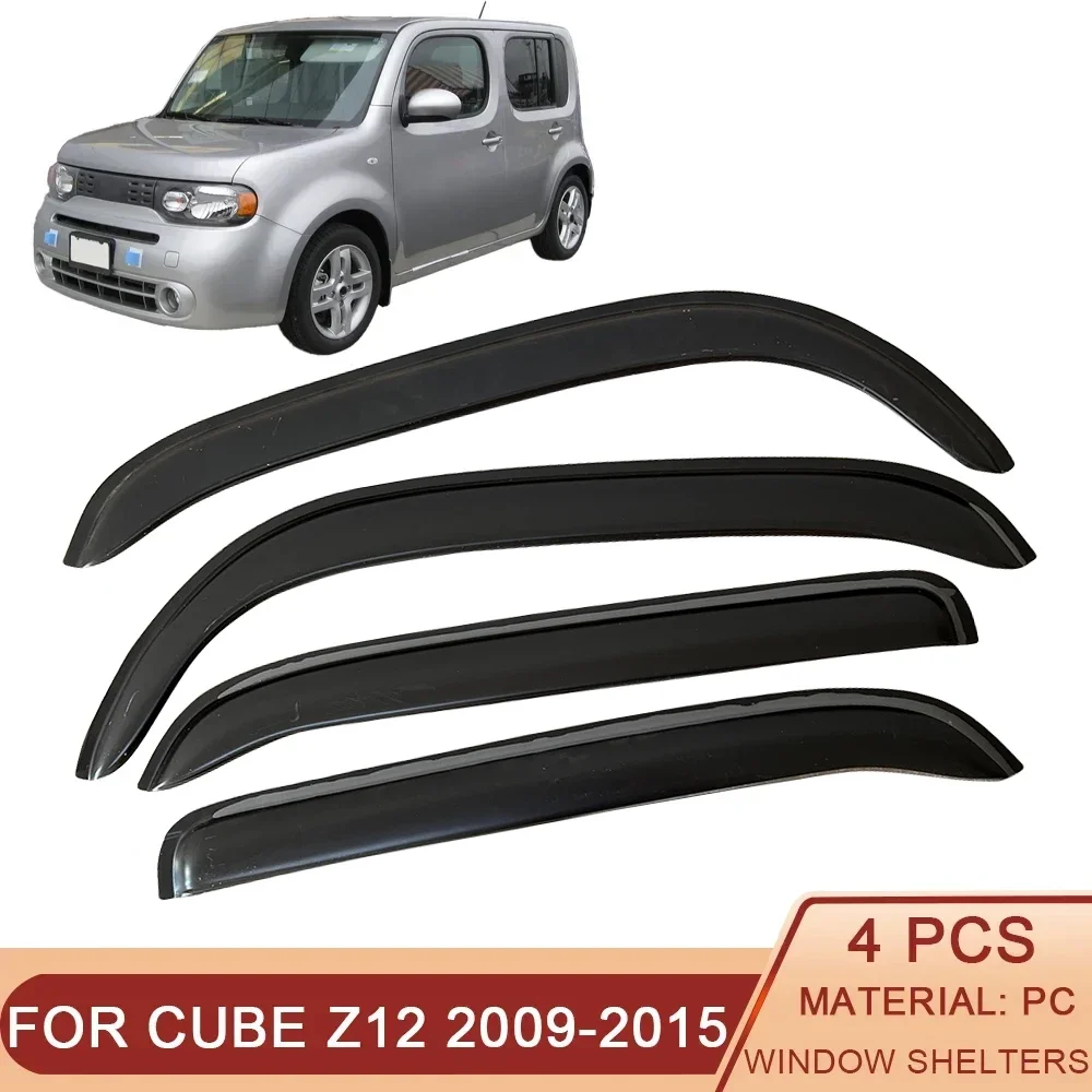 Автомобильные Боковые оконные дефлекторы для Nissan Cube Z12 2009-2016 козырек от дождя