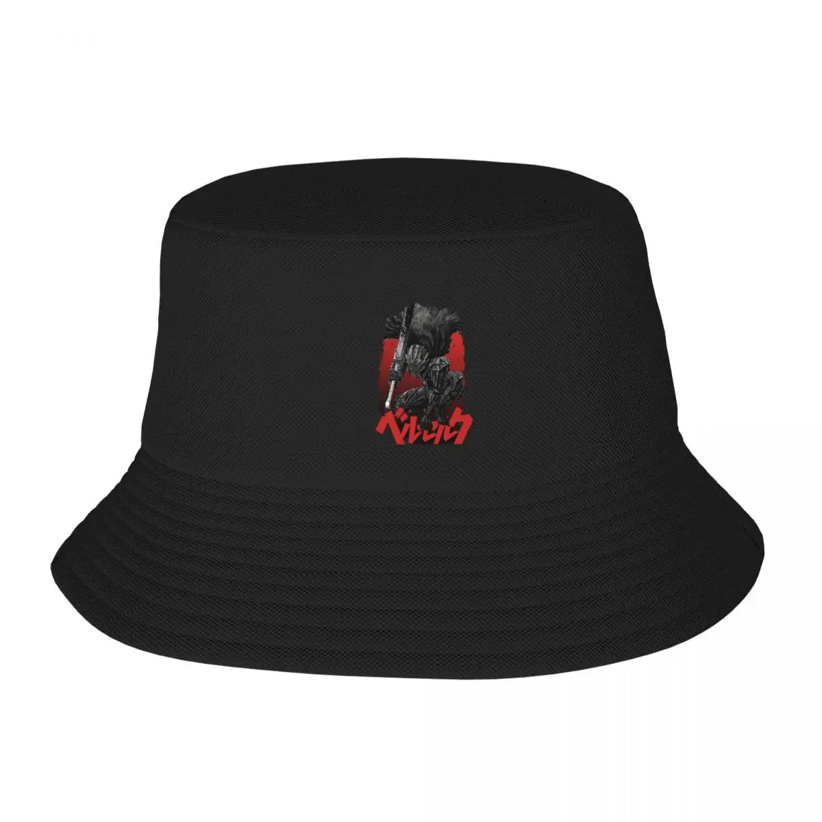 

Summer Beach Vacation Getaway Headwear Berserk Armor Guts Stuff Bucket Hat Unisex Sun Hats Japanese Anime Bob Fishing Cap Hiking