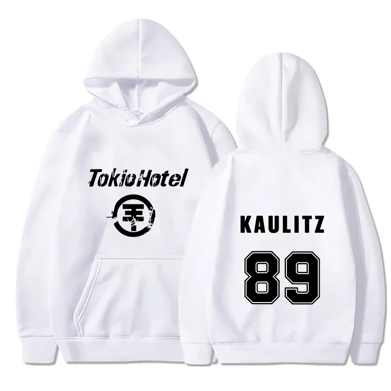 Толстовка с капюшоном в стиле рок-группы Tokio Hotel мужская толстовка принтом Kaulitz