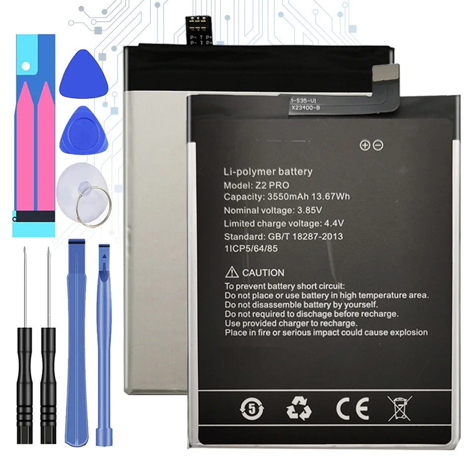 

Z 2 Pro 3550mAh Replacement Battery For UMI UMIDIGI Z2 Pro Z2Pro Batteria + Free Tools