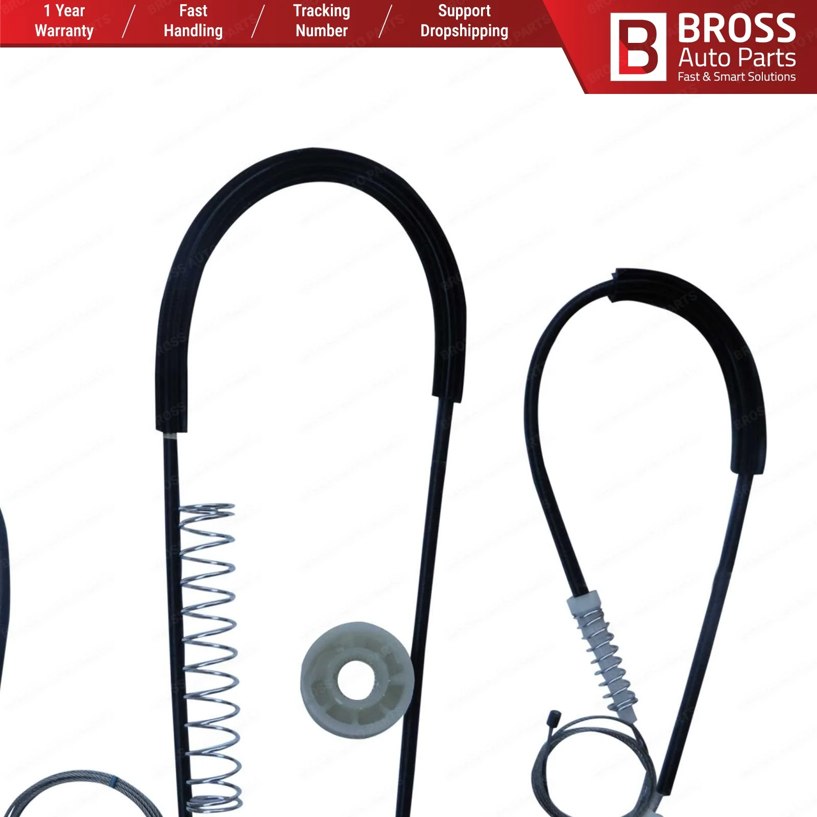 Bross автозапчасти BWR1215 электрическая мощность регулятор окна Ремонтный комплект