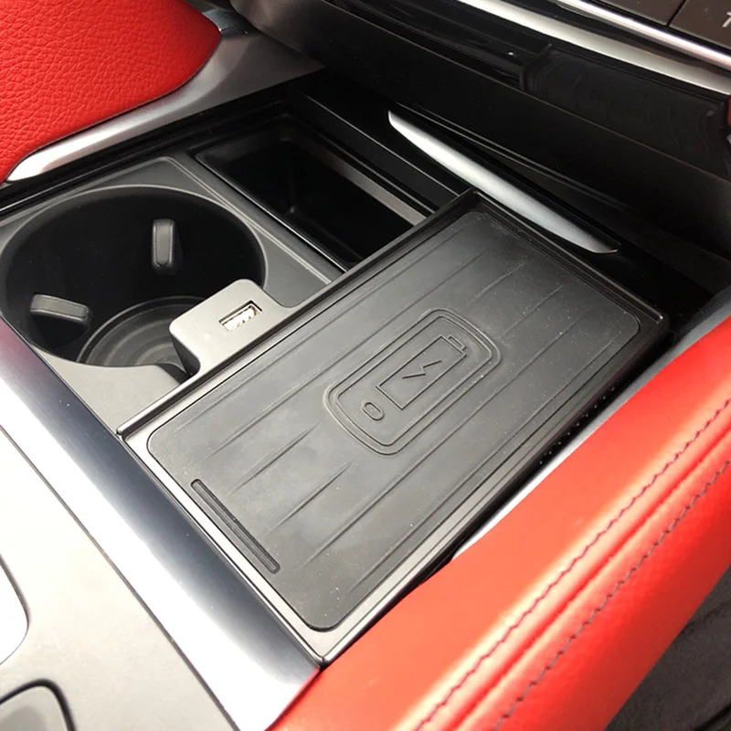  Автомобильное беспроводное зарядное устройство для BMW X5 F15 X6 F16 X5M F85 X6M F86 15 Вт