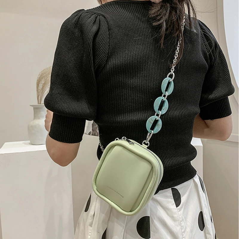 2023 New Fashion Female Shoulder Bags Chain Simplicity Women's Crossbody Bag Casual Trendy Phone Bag Square Bags Handbags