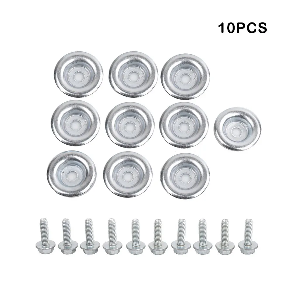 

20 Pieces Set Aluminium Car Skid Plate Washer Nonslip Automotive Bolts Spacer Part Accessories Replacement for RS1 RZR