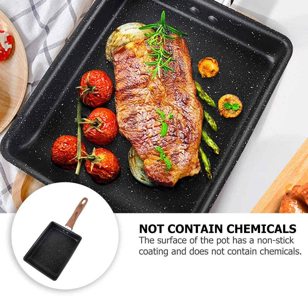 Сковорода с антипригарным покрытием для ресторана квадратная сковорода плоская