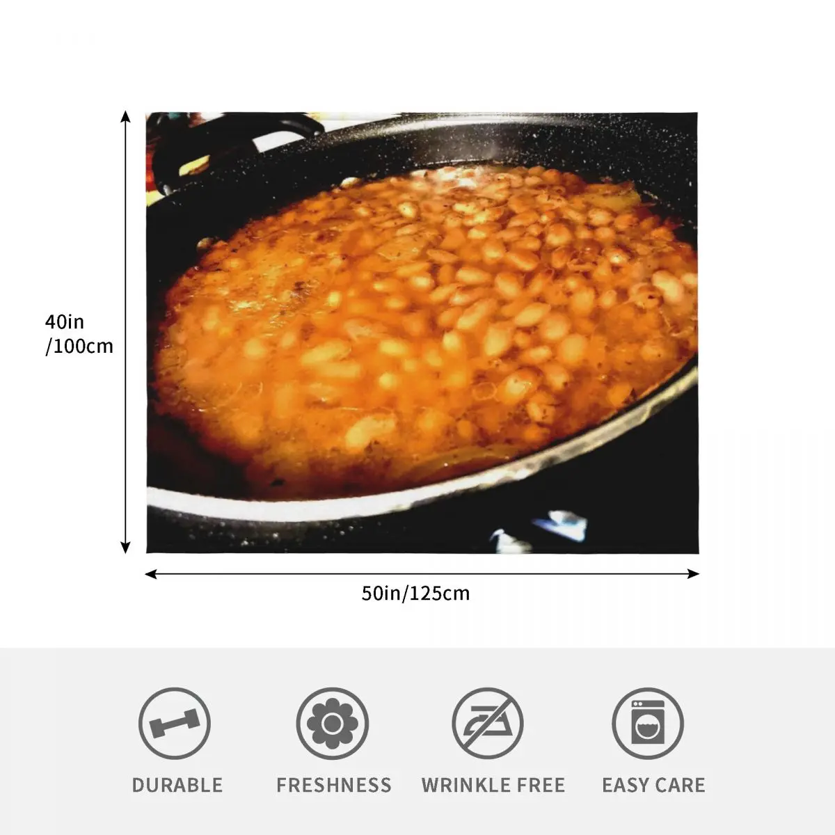 Фото Плед PINTO BEANS FRIJOLES, всесезонный, мягкий, легкий, для дома №4