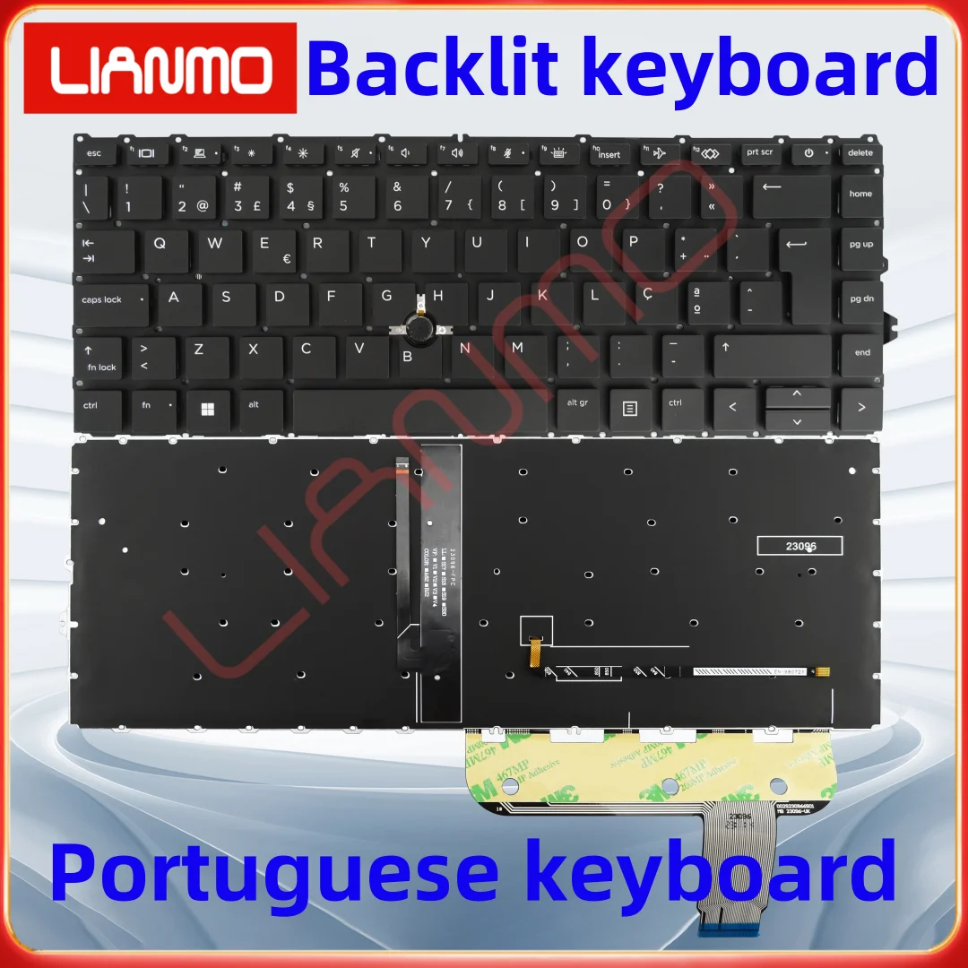 Клавиатура ноутбука French/Latin Language/Romania/Portugal подходит для HP 840 G7 G8 845 745 zbook14