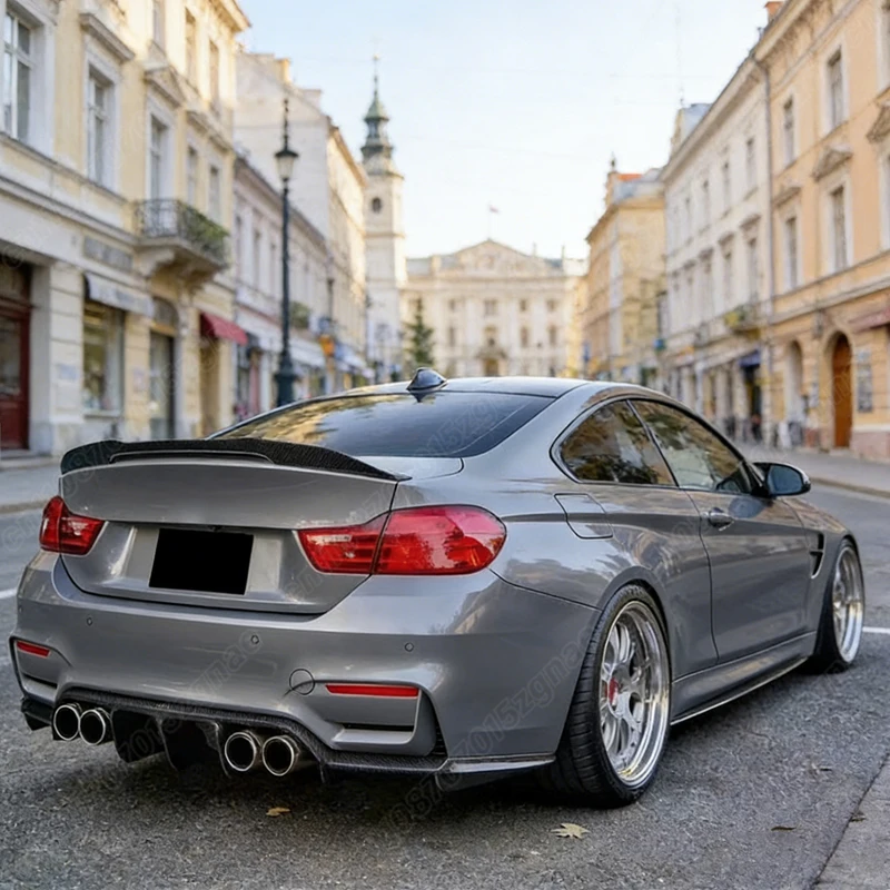 Фото Для BMW F80 M3 F82 F83 M4 2014-2018: Комплект из 3-х частей для модификации заднего бампера (диффузор, накладка, сплиттер) №3