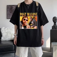rapper post malone essential graphic print t shirt mens tees short sleeve hip hop street trend teen clothes casual black tshirt