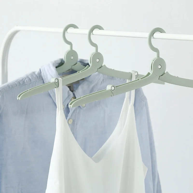 

1pc Mini Hangers for Clothes Travel Folding Telescopic Portable Clothes Drying Rack Save Wardrobe Space Organizer for Clothes