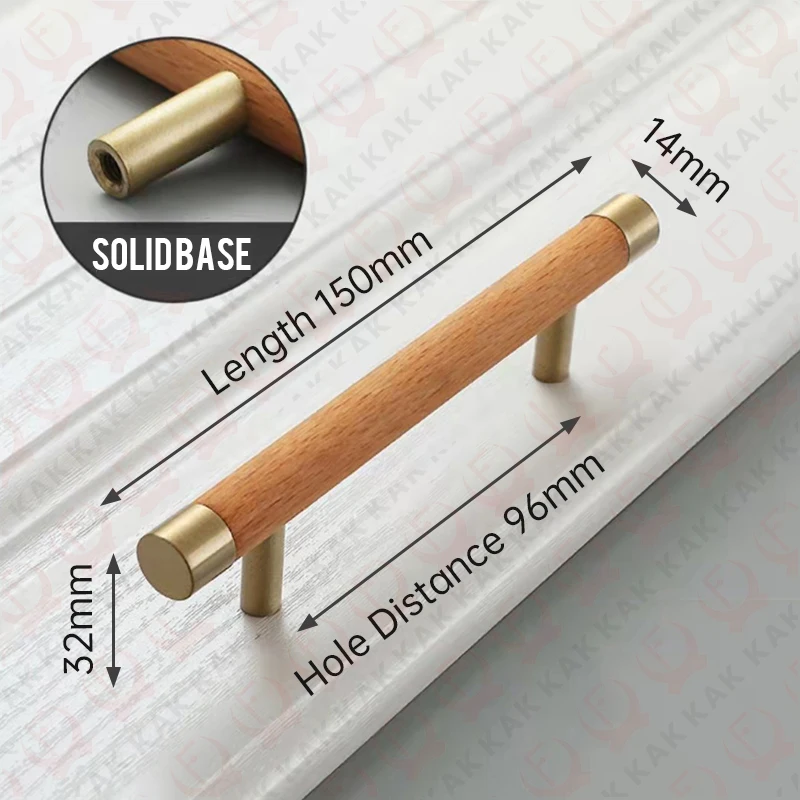 

Деревянные ручки для мебели KAK, Золотая обувь, шкафов и ручки, латунь, медь, кухонный шкаф, дверные ручки, ручка ящика, фурнитура