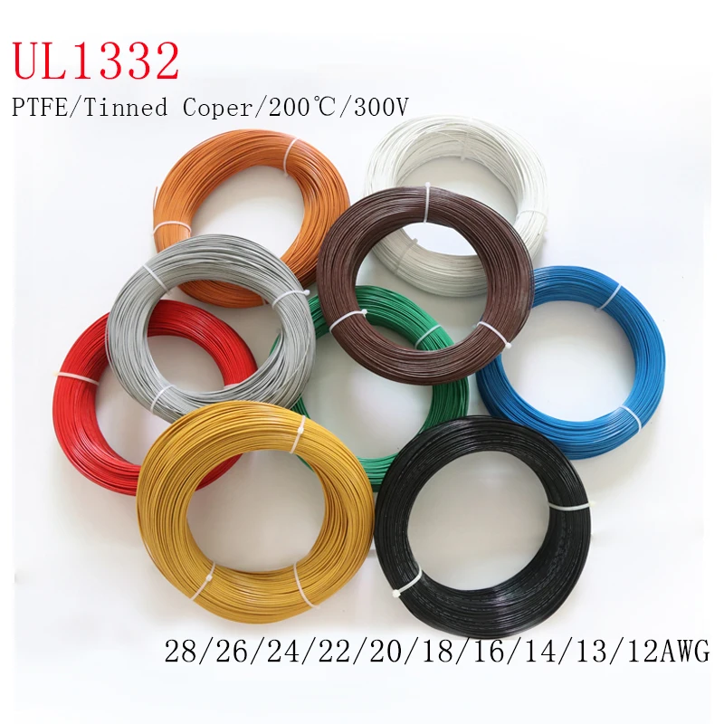 5/10 м UL1332 PTFE провод FEP пластиковый изолированный высокотемпературный электронный
