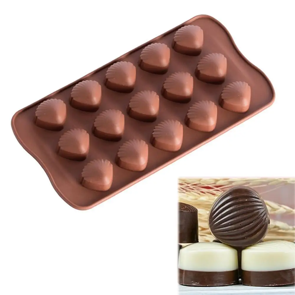 

12/15 Cavity Heart/Star/Dinosaur/Pig/Shell Shape Jelly Baking Tray Cake Mold