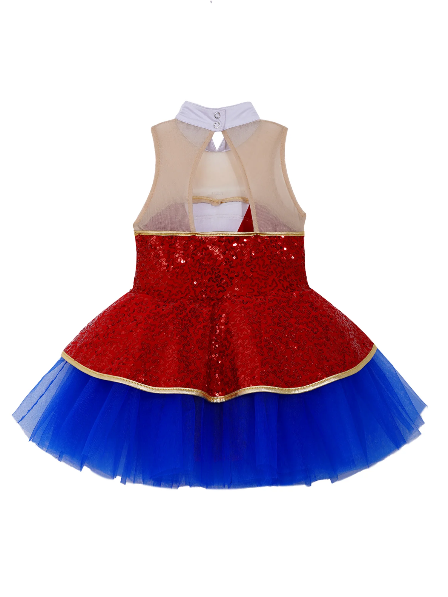 Карнавальный костюм для косплея в цирковом кольце маленьких девочек Сетчатое