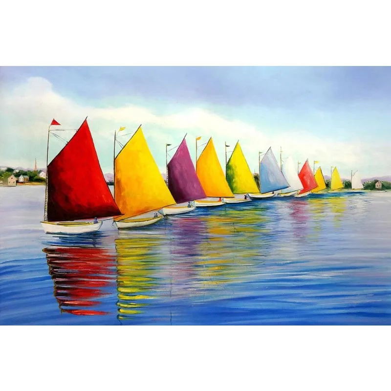 

Landscape Fall Symphony Wall Poster Handpainted Art Printing Picture Canvas Fabric Poster 0314