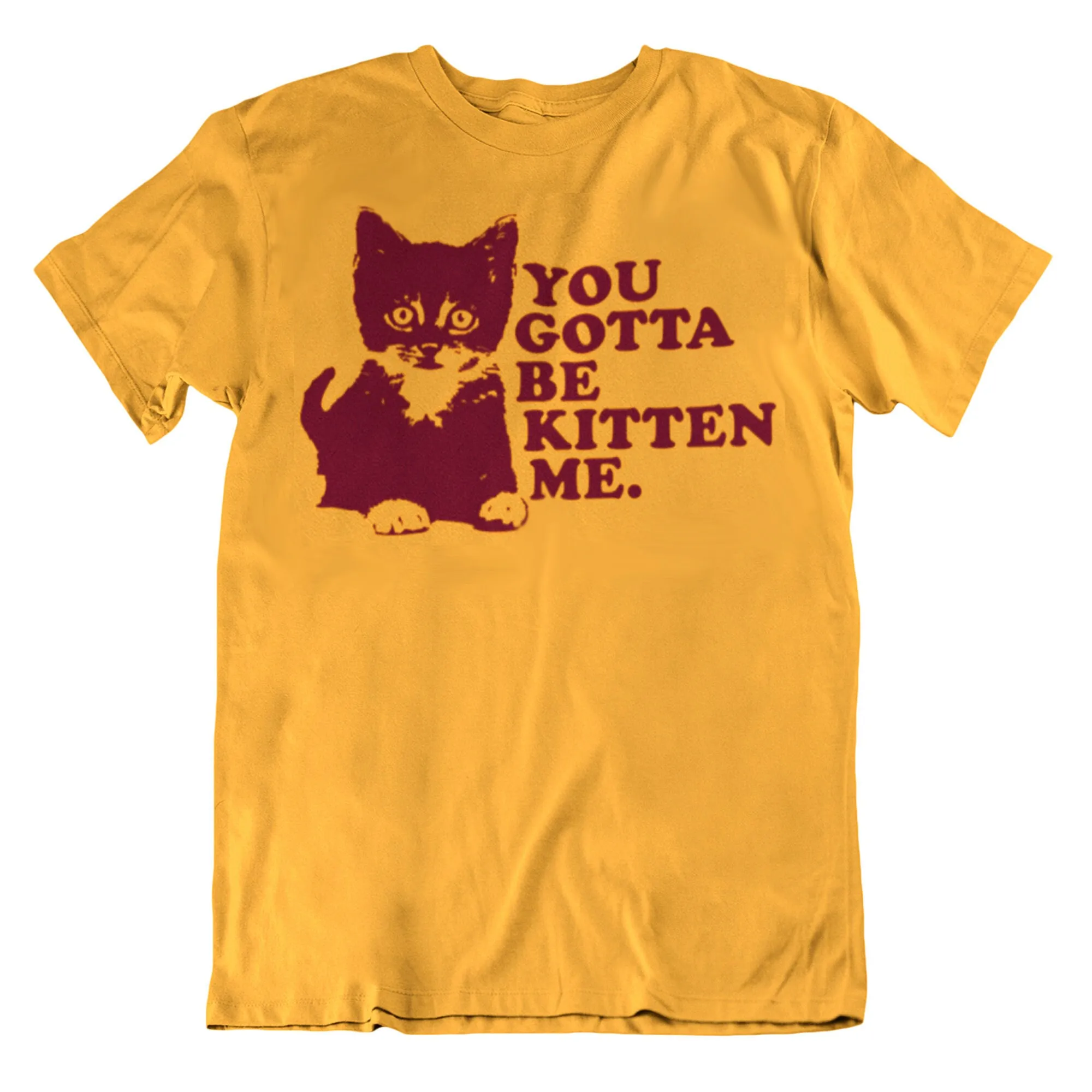 Футболка You Gotta Be Kitten Me забавная мужская новинка с котом