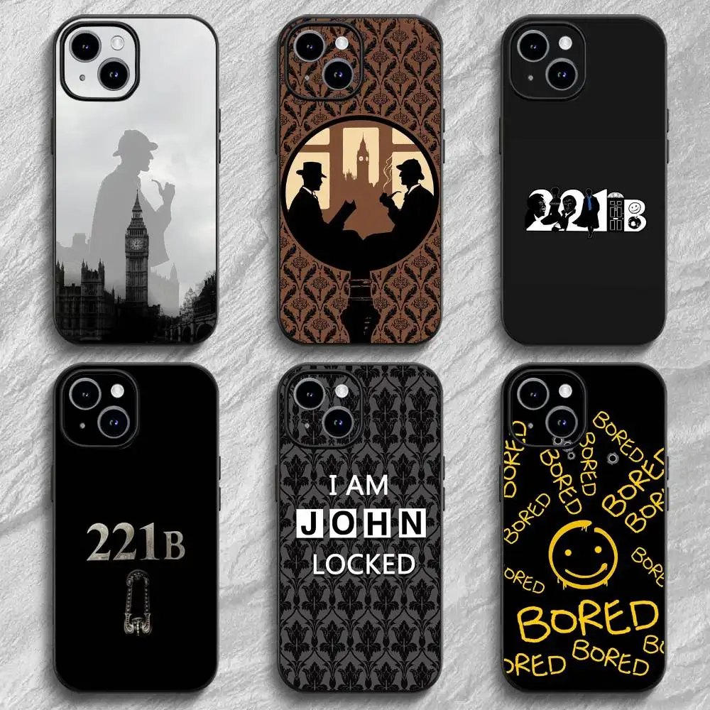Фото S-Sherlock H-Holmes крутой чехол для телефона для iPhone 17, 16, 15, 14, 13, 12 PRO MAX PLUS Mini TPU, мягкий, приятный для кожи чехол №1