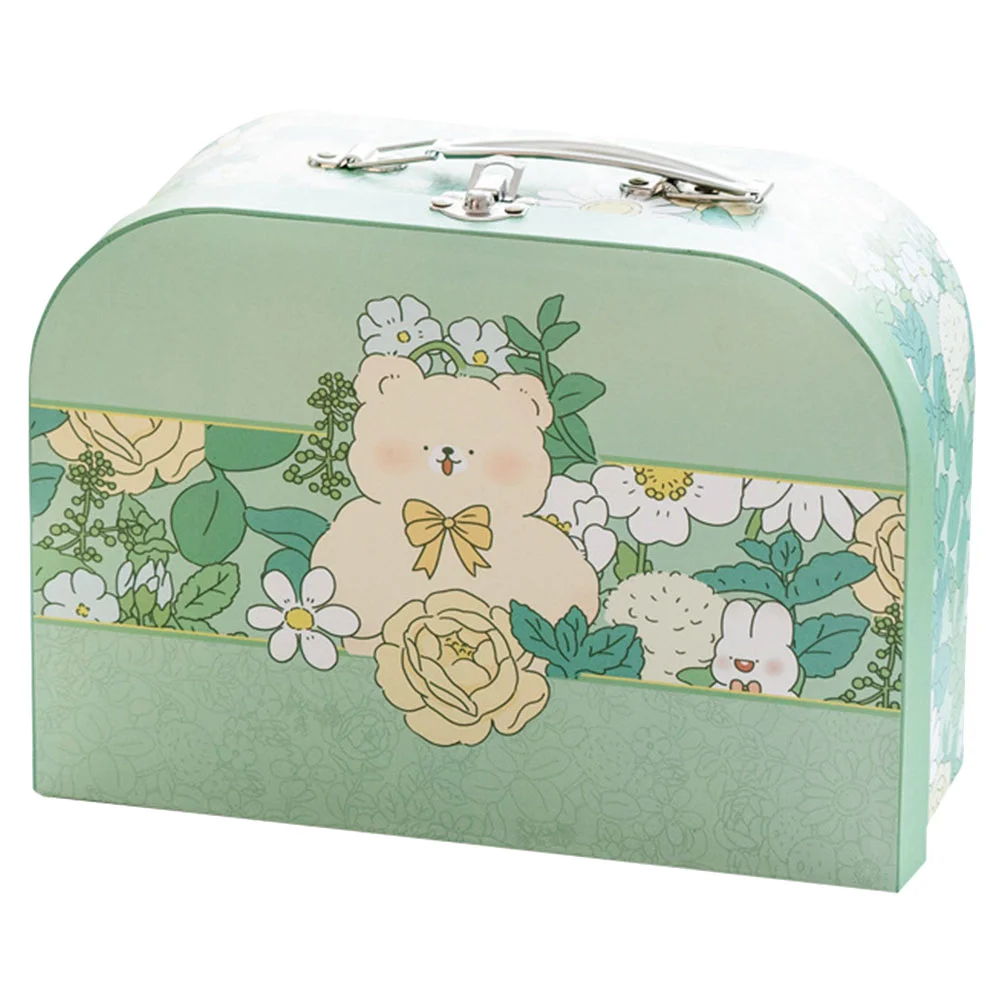 

Paper Gift Suitcase Storage Gift Box Candy Suitcase for Birthday Wedding Christmas
