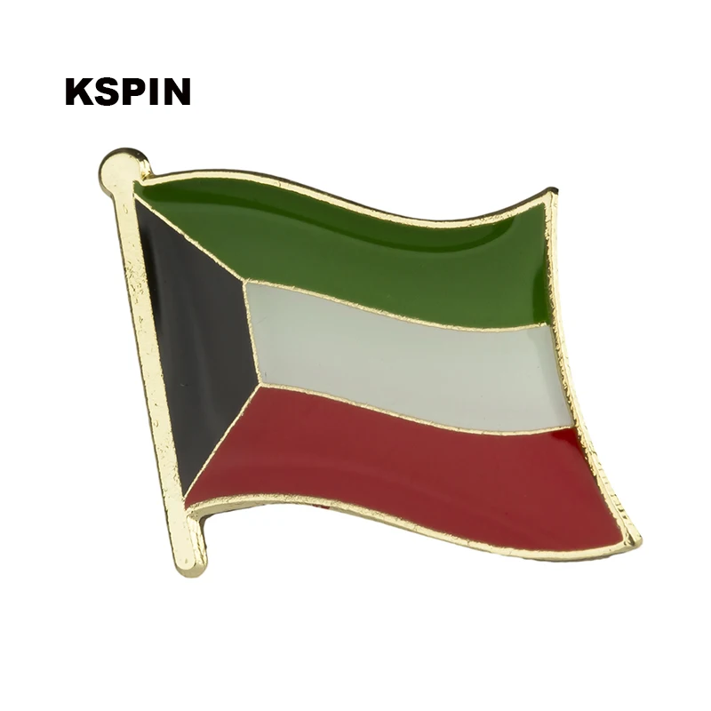 

Kuwait Flag Badge Flag Laple Pin Badges Flag Brooch